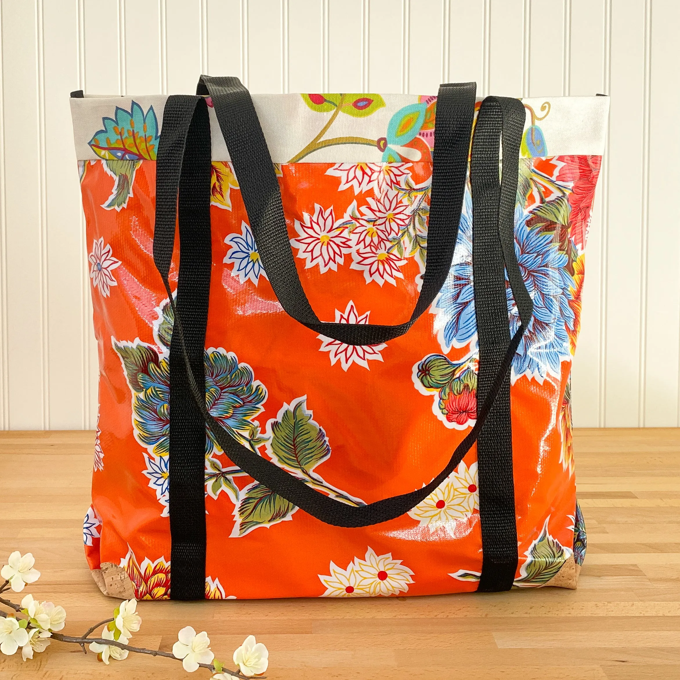 Oilcloth Market Bag / Orange
