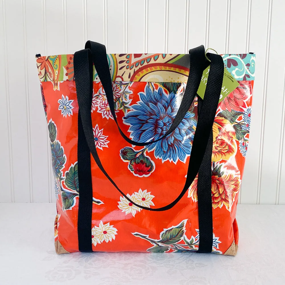 Oilcloth Market Bag / Orange