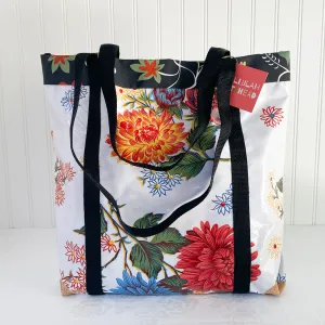 Oilcloth Market Bag / White