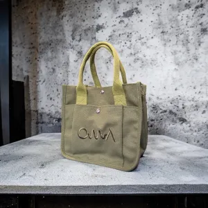 OMA Mini Canvas Tote Bag GREEN