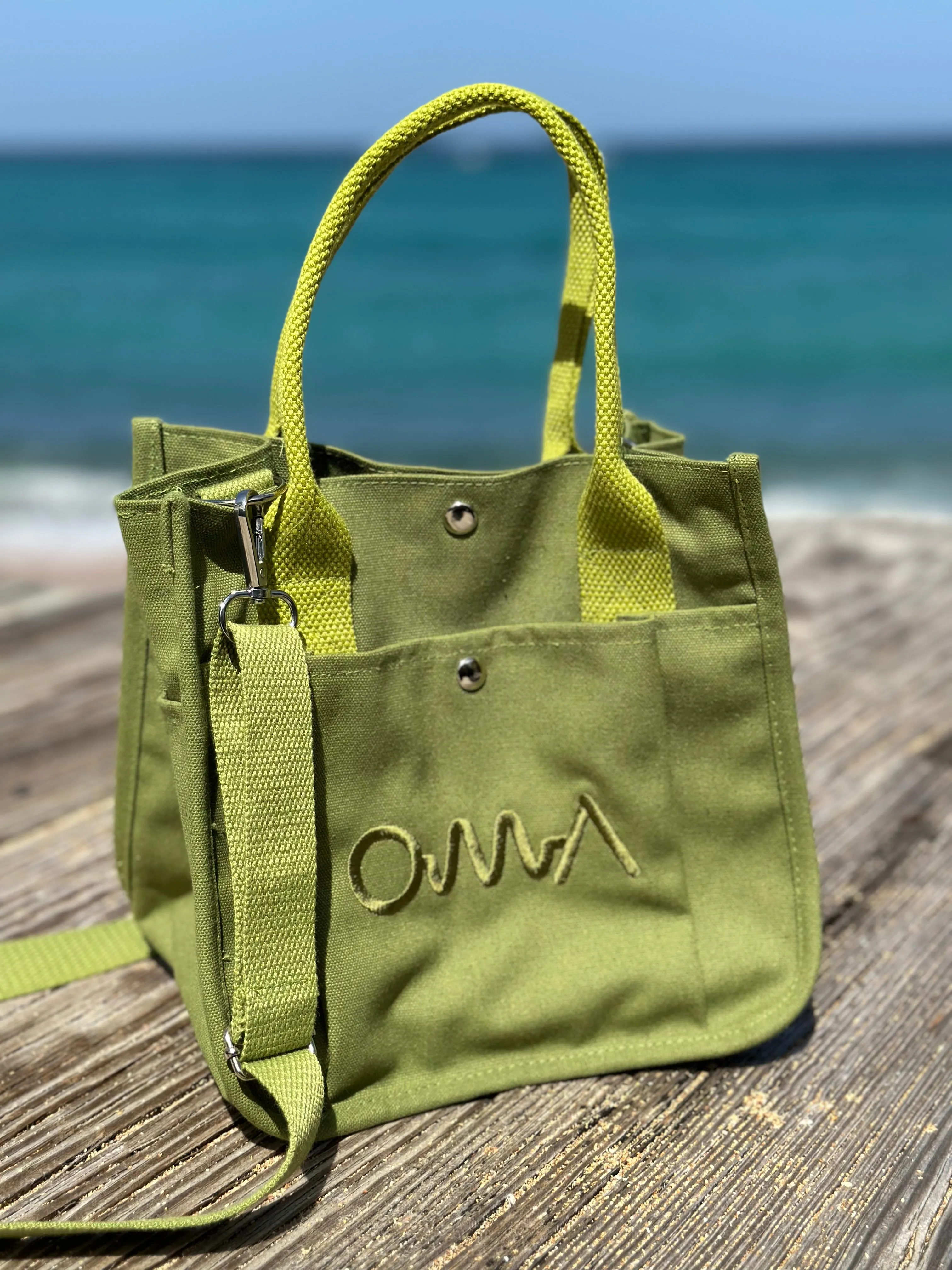 OMA Mini Canvas Tote Bag GREEN