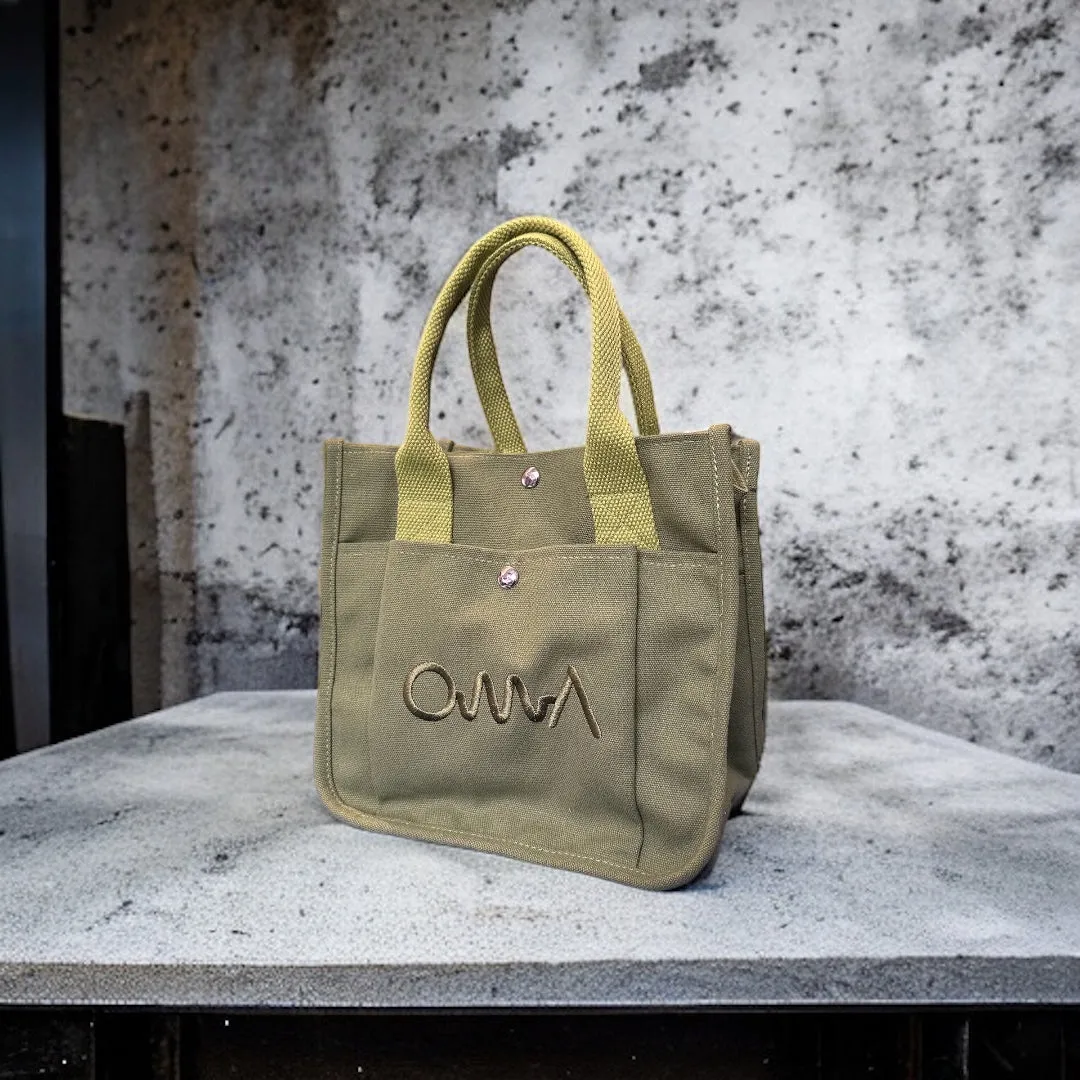 OMA Mini Canvas Tote Bag GREEN