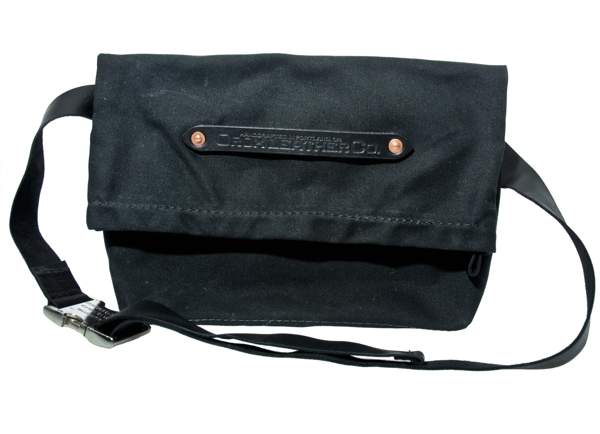 Orox Leather Co. Canvas Viator Crossbody Messenger Bag