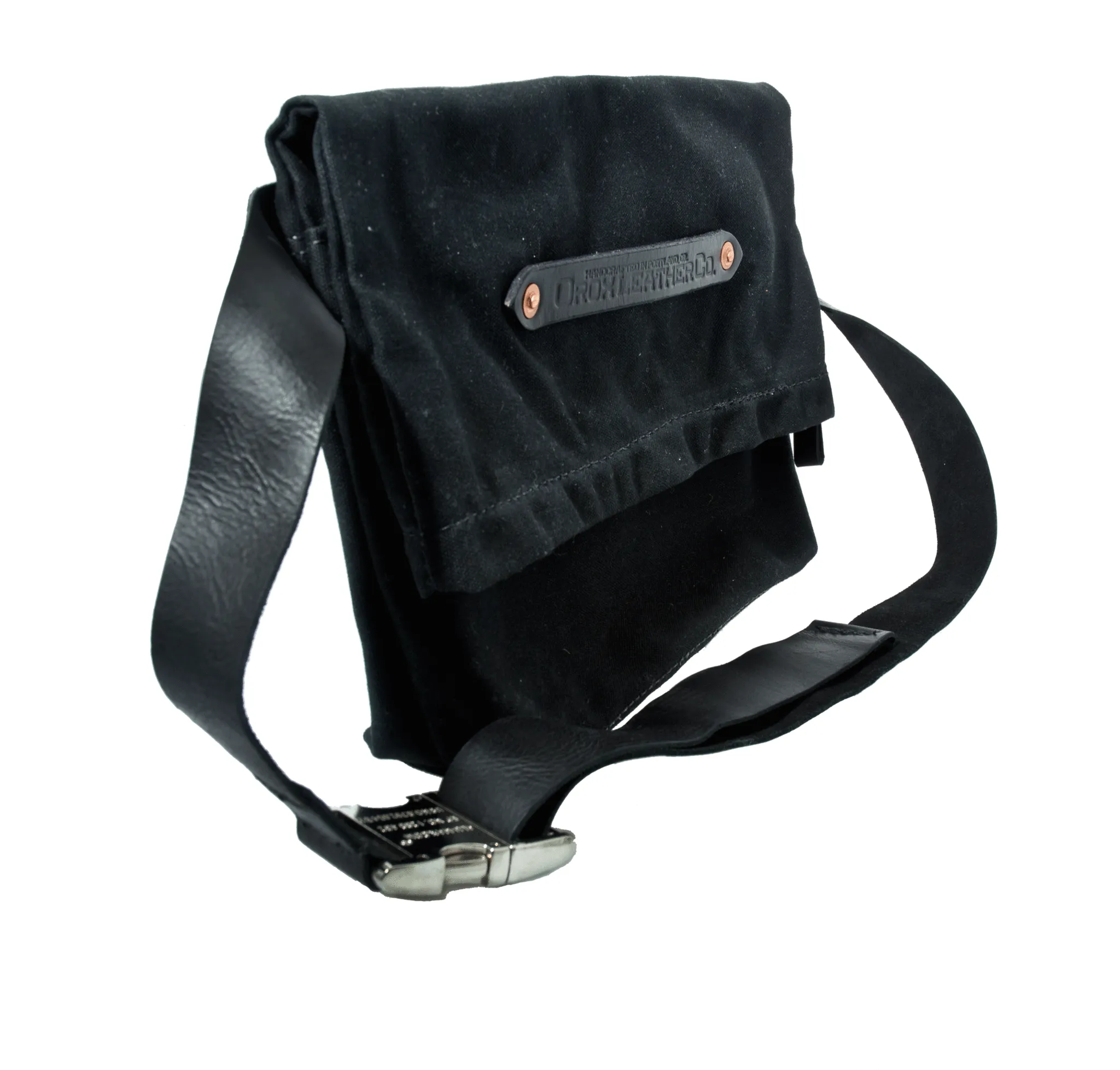 Orox Leather Co. Canvas Viator Crossbody Messenger Bag