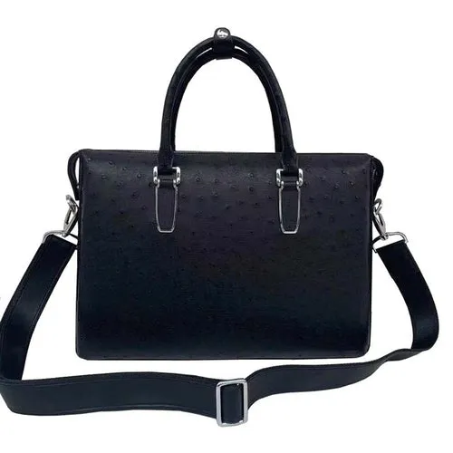 Ostrich Leather Brief Case & Laptop Bag