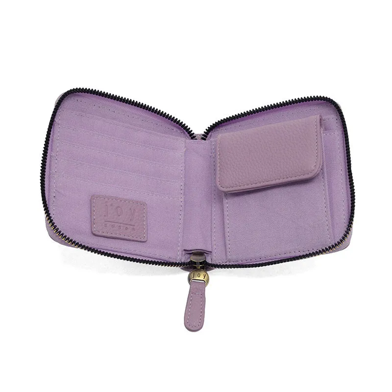 Palmer Square Zip Around Wallet in Light Purple