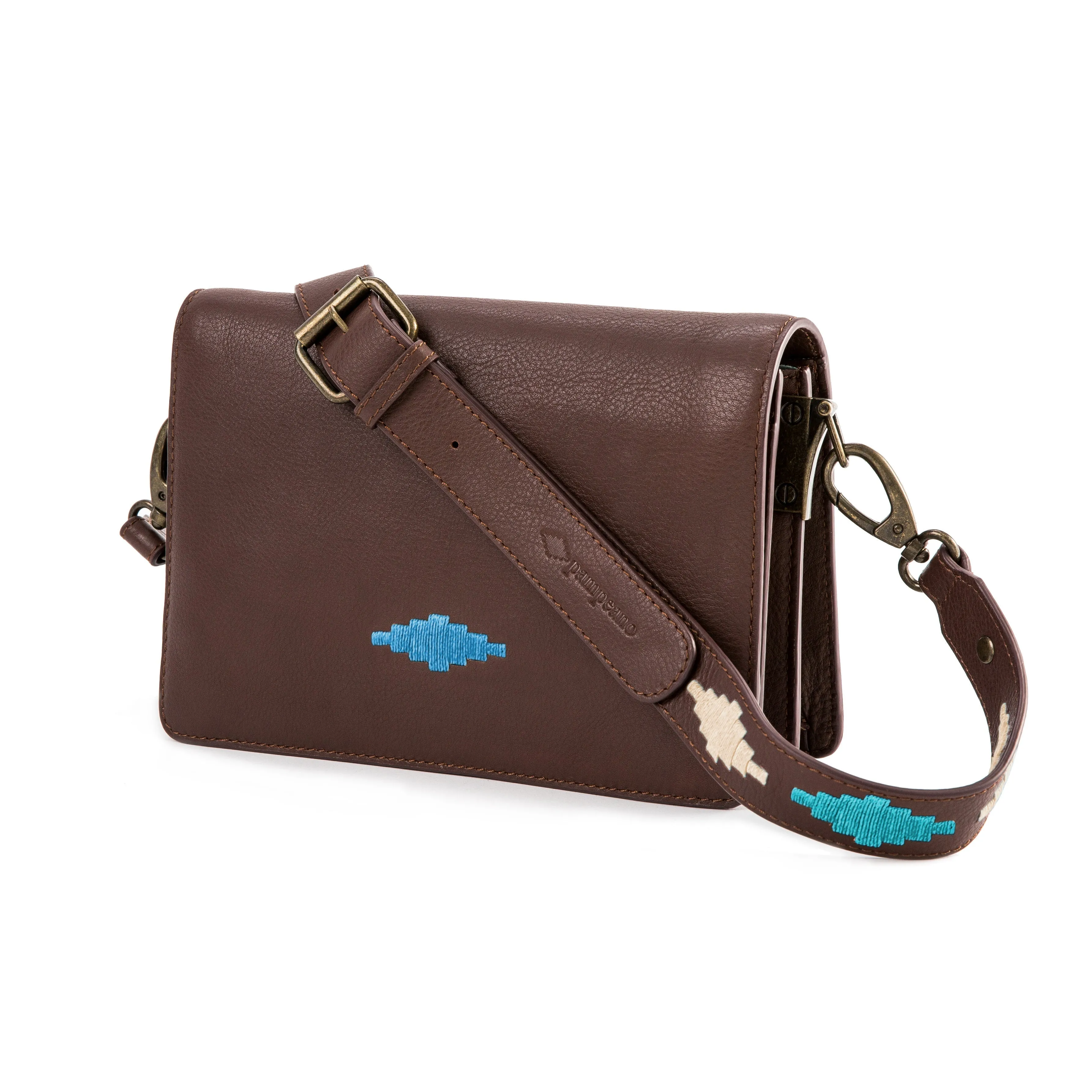 Pampeano - Ladies Crossbody Bag - Brown Leather