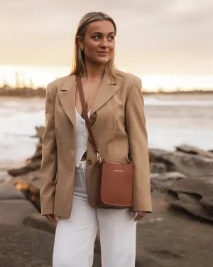 Parker Logo Phone Bag - Tan