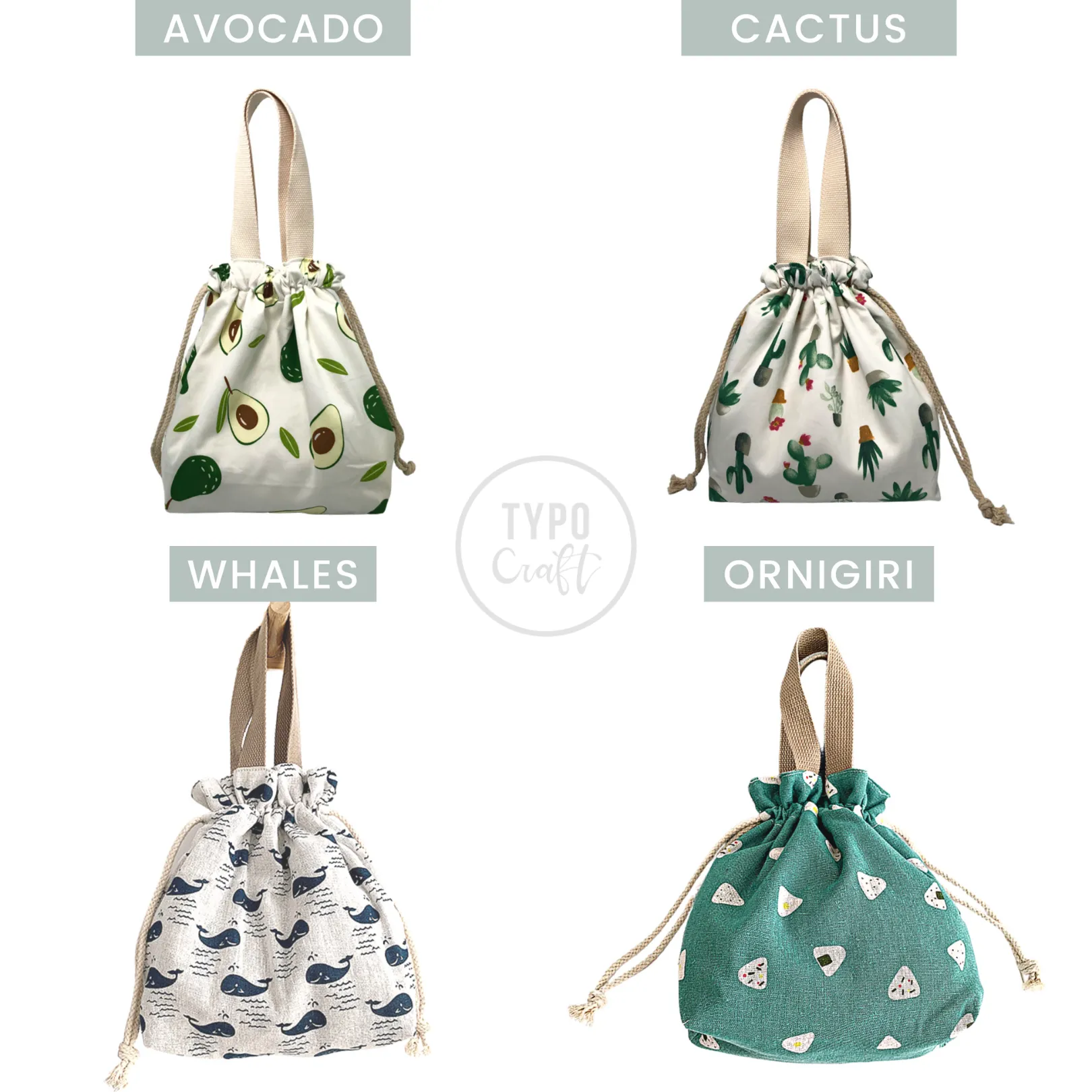 Personalised Dumpling Bag (Prints)