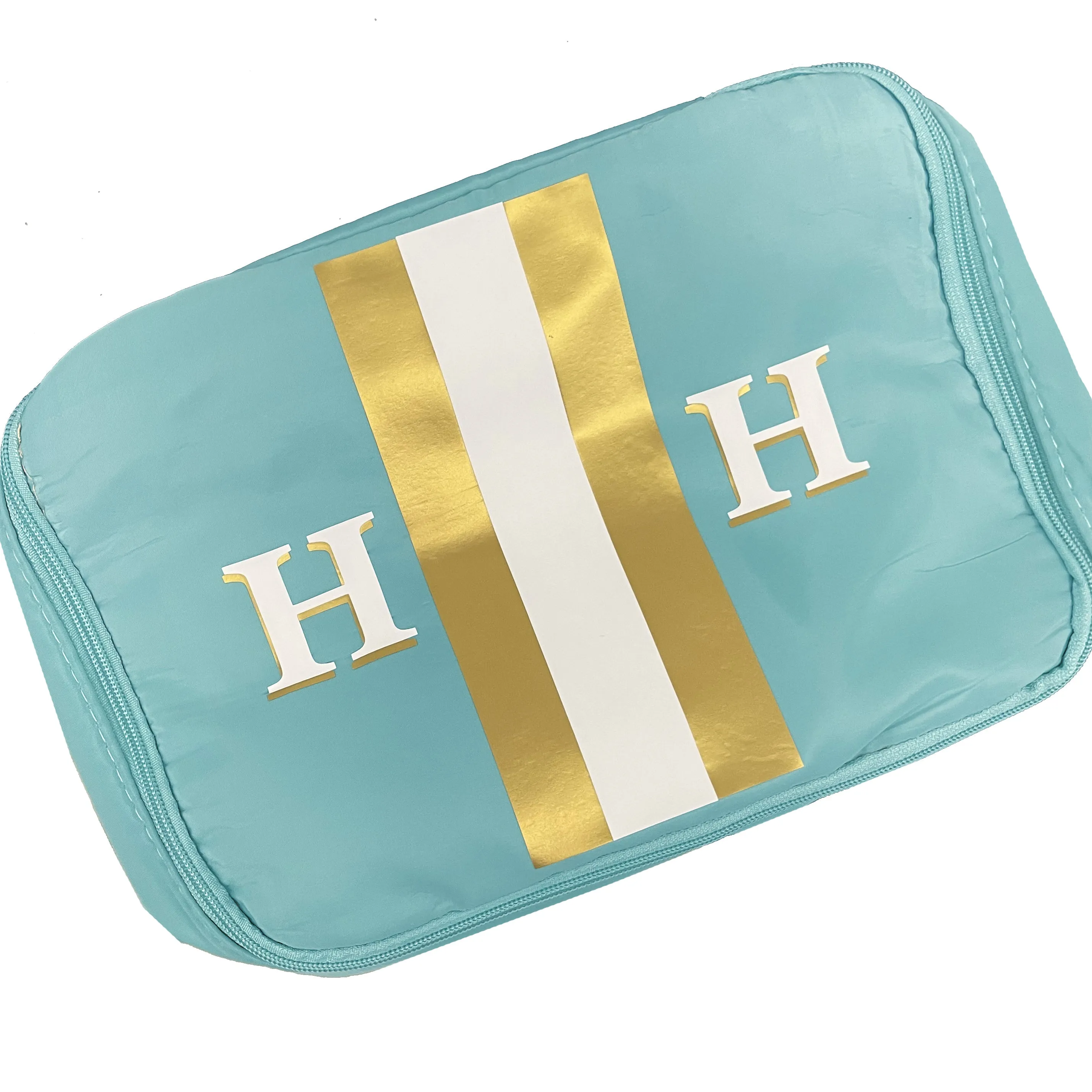 Personalized Shadow Stripe Cosmetic Bag