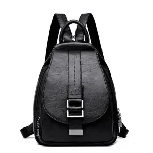 PHTESS Women Leather Backpacks