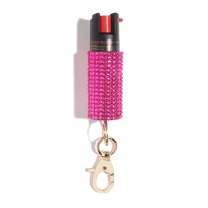 Pink Rhinestone Pepper Spray