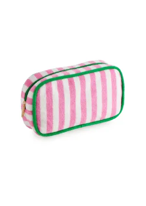 Pink Striped Cabana Small Pouch
