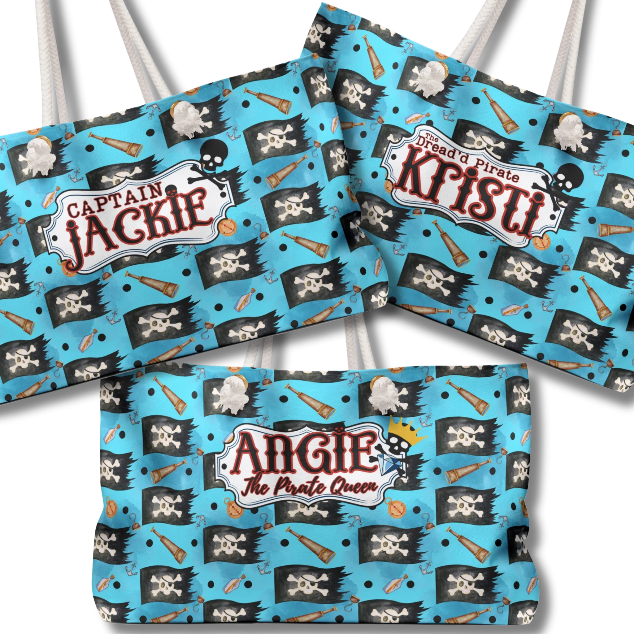 Pirate Vibes Personalized Weekender Bag