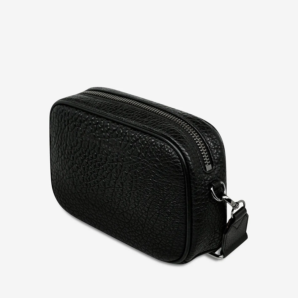 Plunder Bag With Webbed Strap - Black Bubble