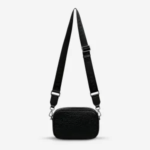 Plunder Bag With Webbed Strap - Black Bubble