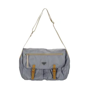 Prada Baby Blue Nylon Messenger bag