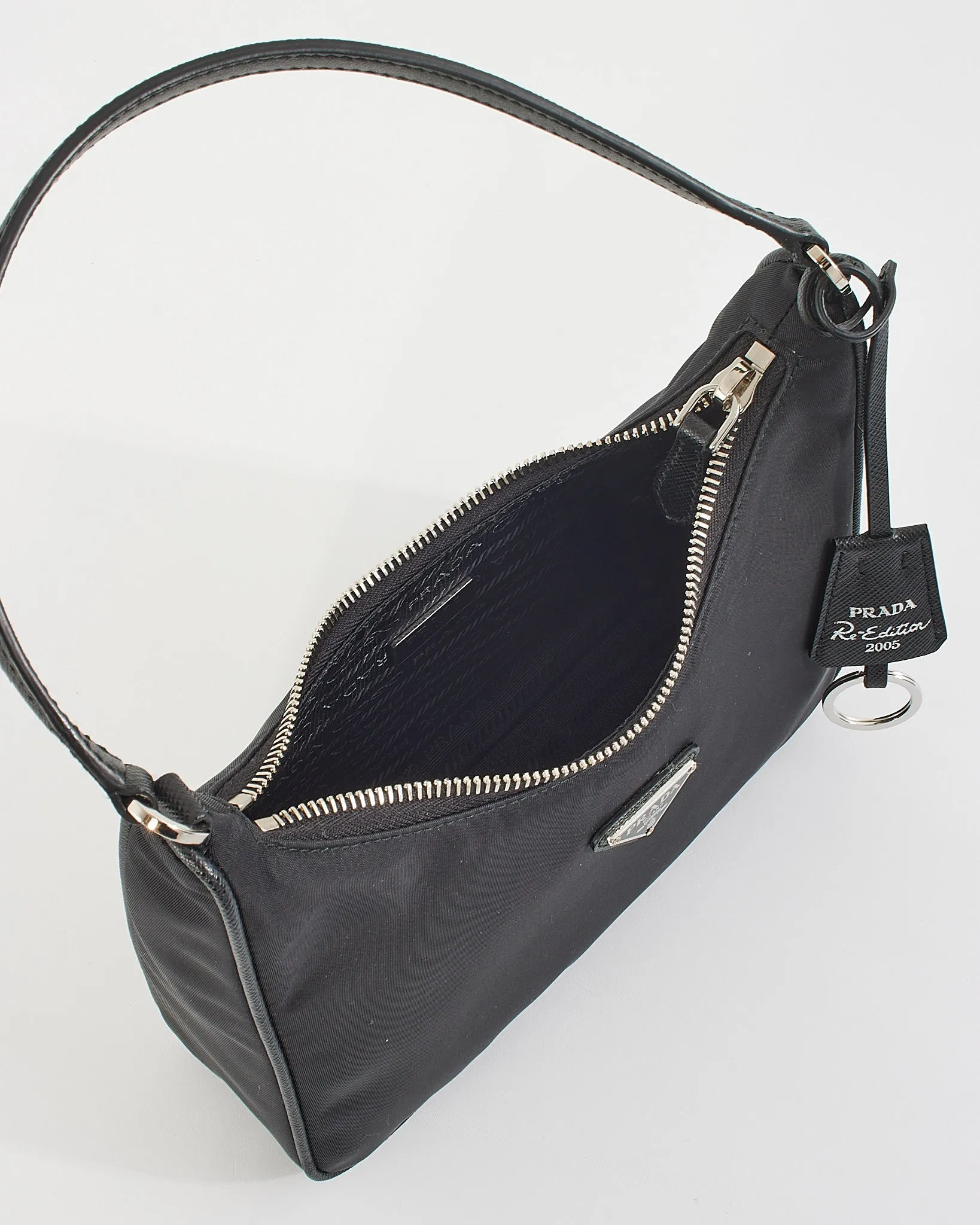 Prada Black Nylon Re-Edition 2005 Mini Bag