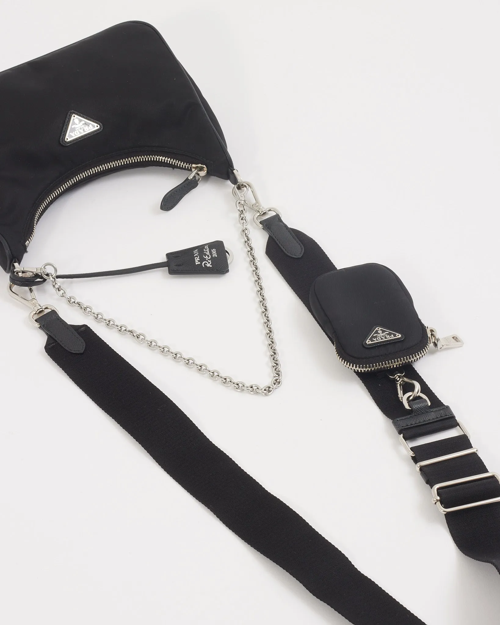 Prada Black Nylon Re-Edition 2005 Re-Nylon Bag