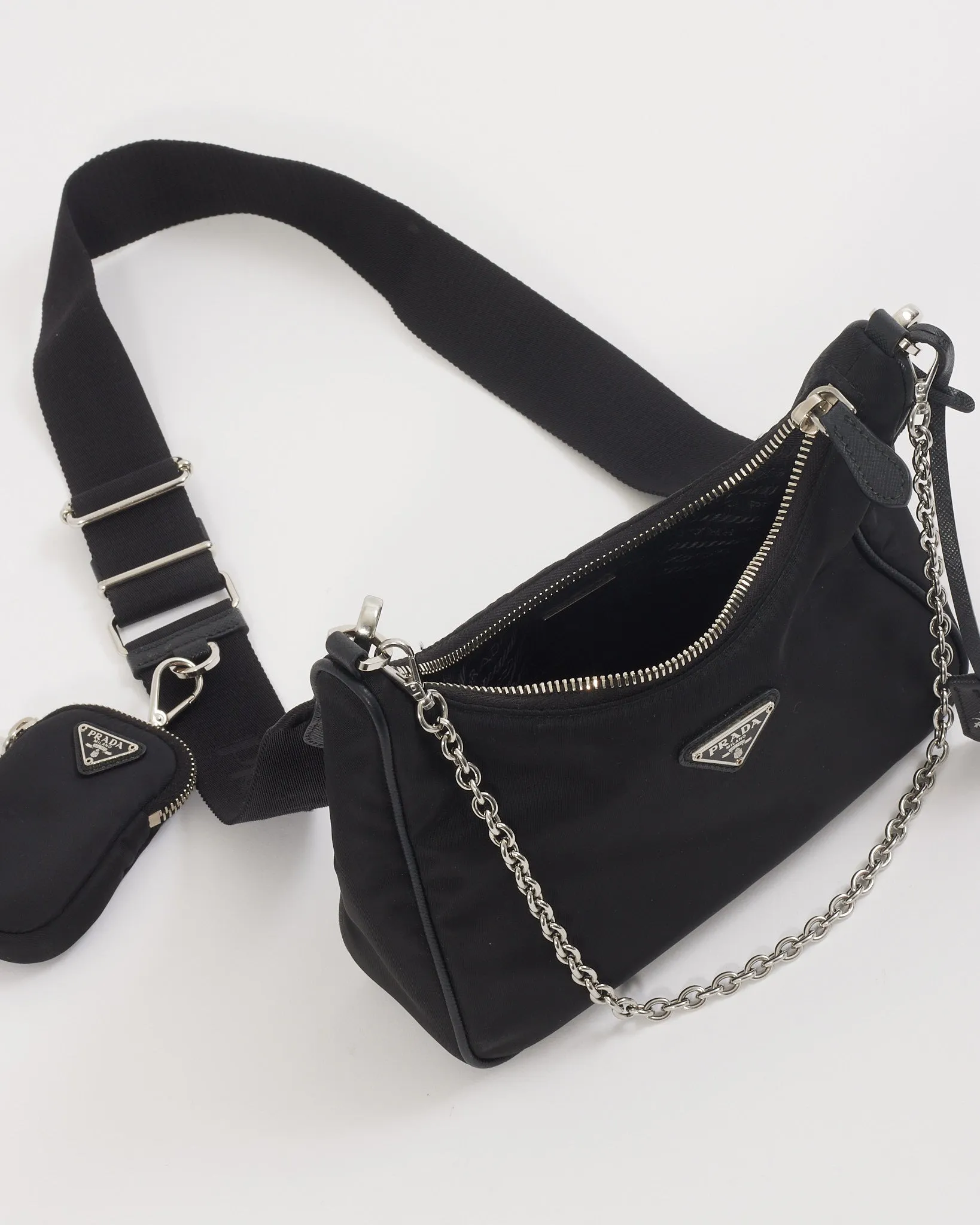 Prada Black Nylon Re-Edition 2005 Re-Nylon Bag