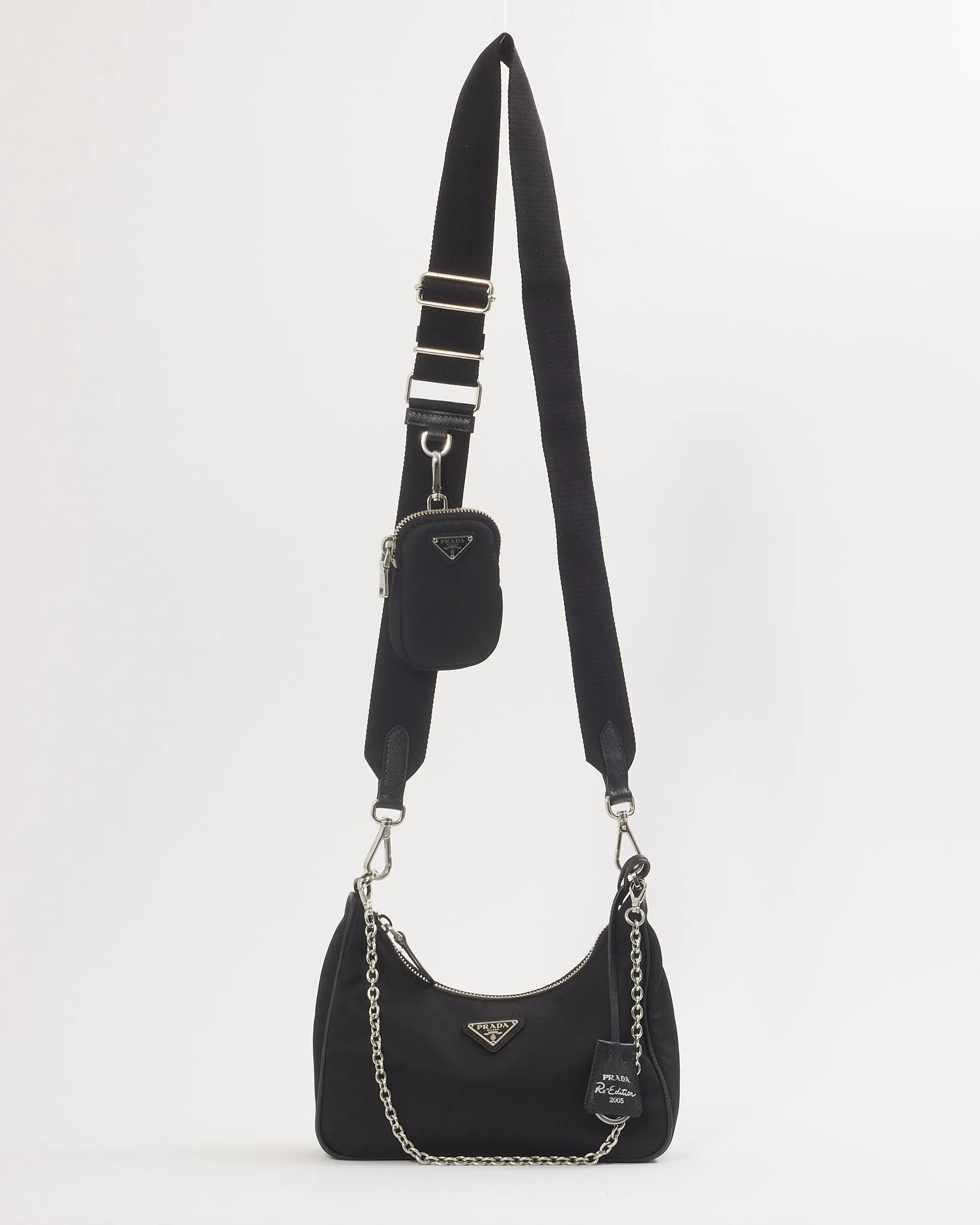 Prada Black Nylon Re-Edition 2005 Re-Nylon Bag