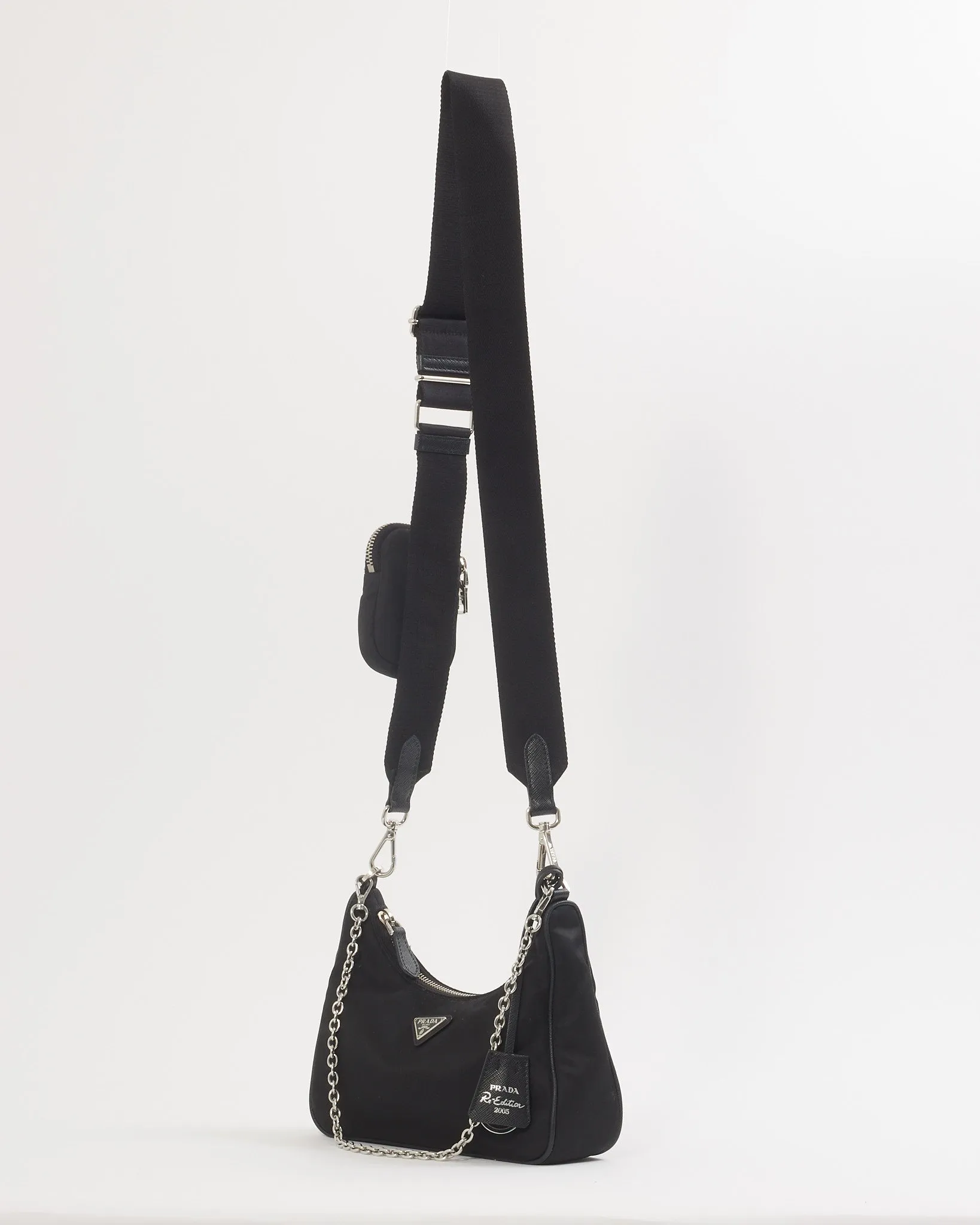 Prada Black Nylon Re-Edition 2005 Re-Nylon Bag