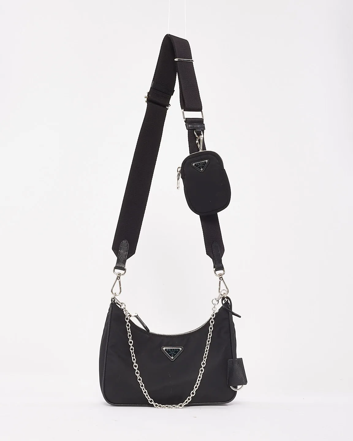 Prada Black Nylon Tessuto Re Edition 2005 Bag