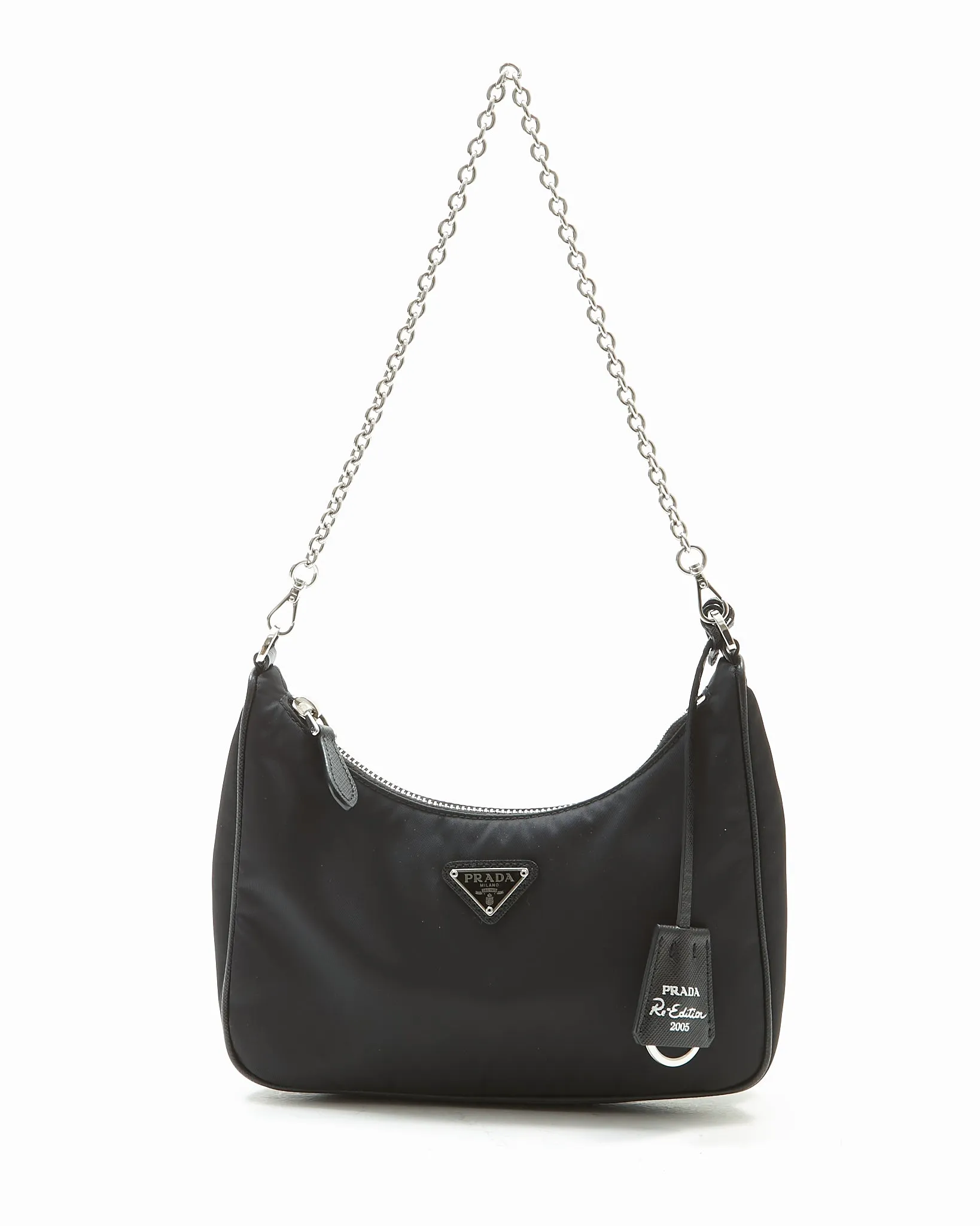 Prada Black Nylon Tessuto Re Edition 2005 Bag