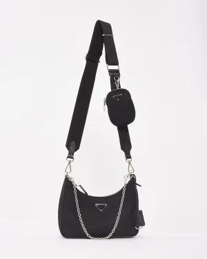 Prada Black Nylon Tessuto Re Edition 2005 Bag