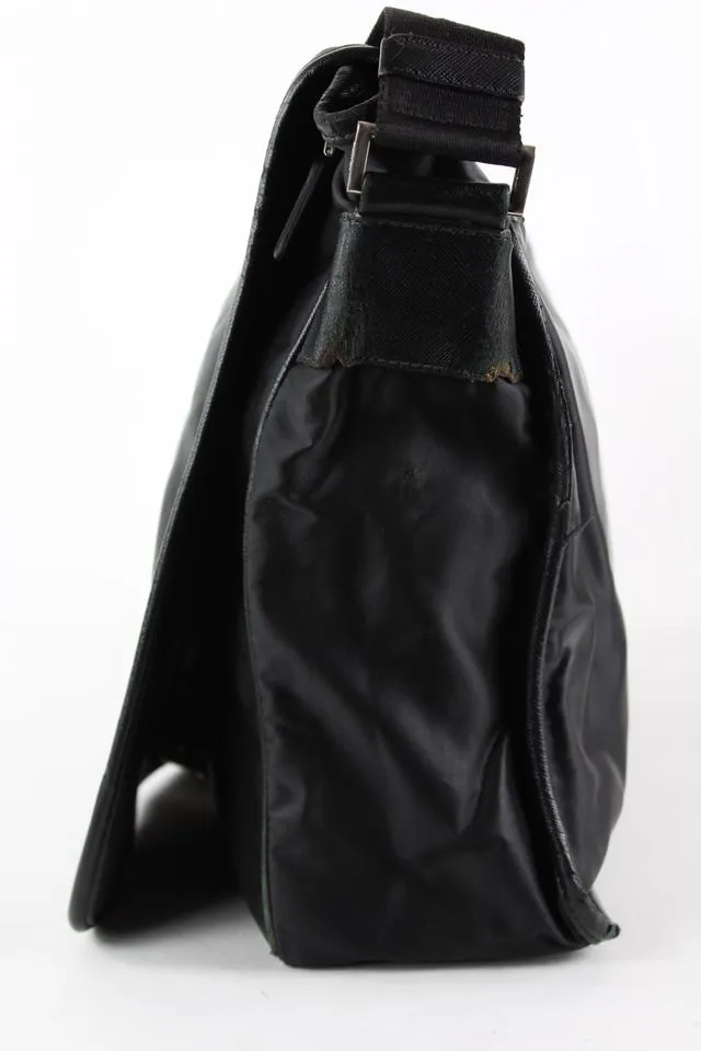 Prada Black Tessuto Messenger Crossbody Bag 8pr1229