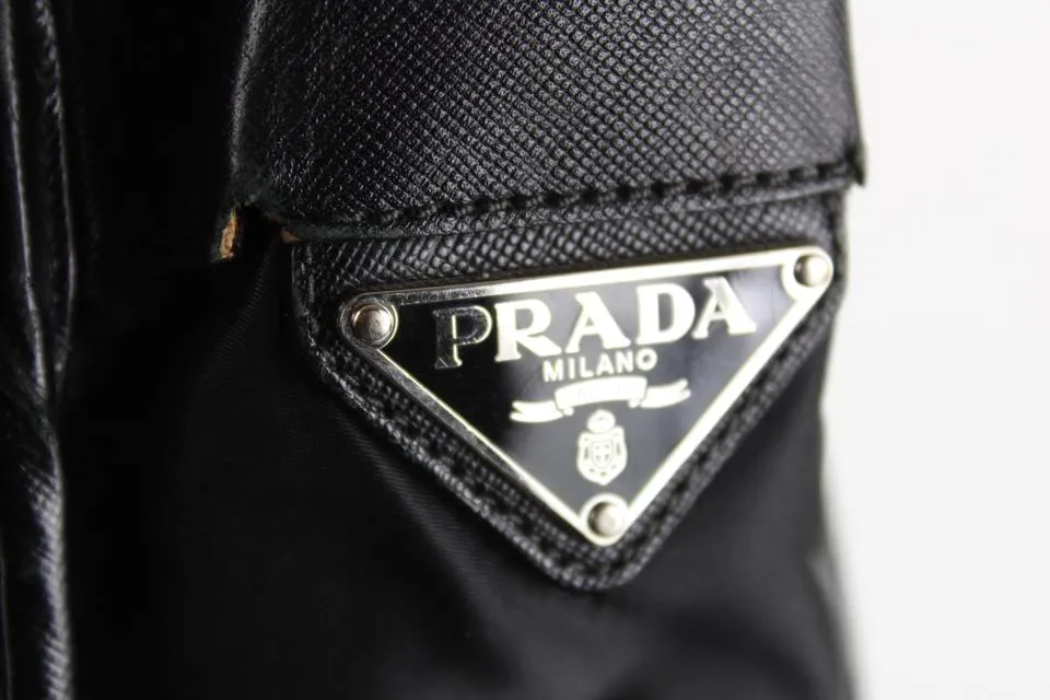 Prada Black Tessuto Messenger Crossbody Bag 8pr1229