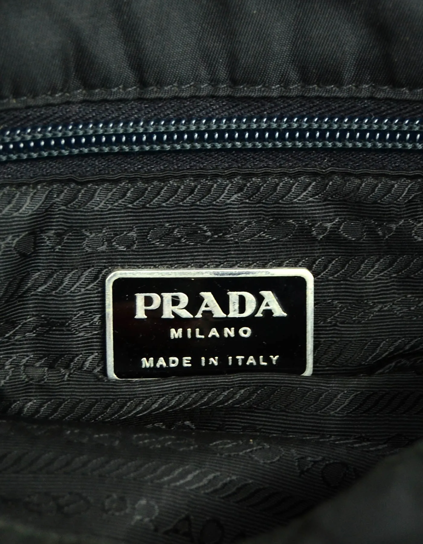 Prada Black Tessuto Nylon Flap Messenger Bag