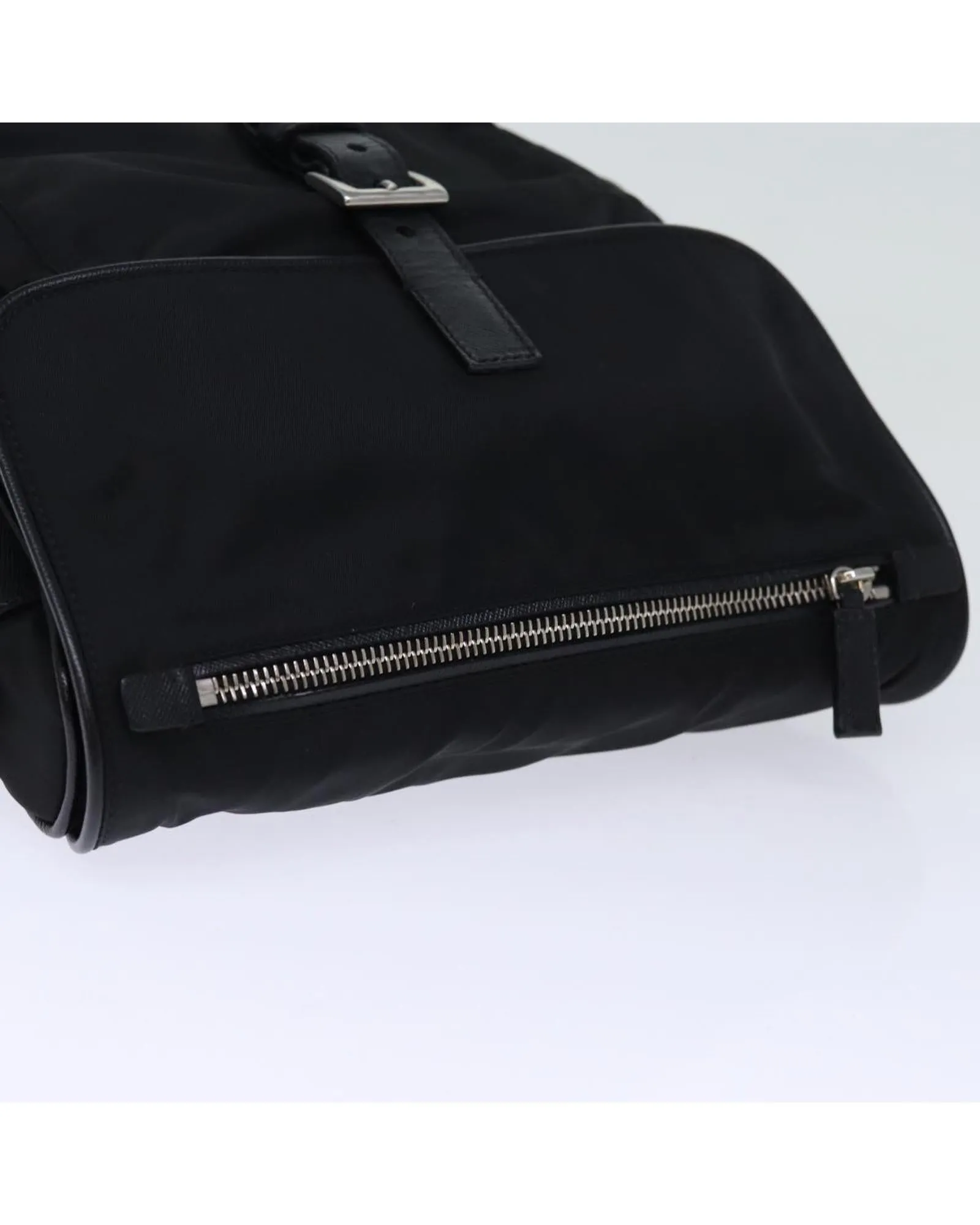 Prada Nylon Messenger Bag Buckle Closure