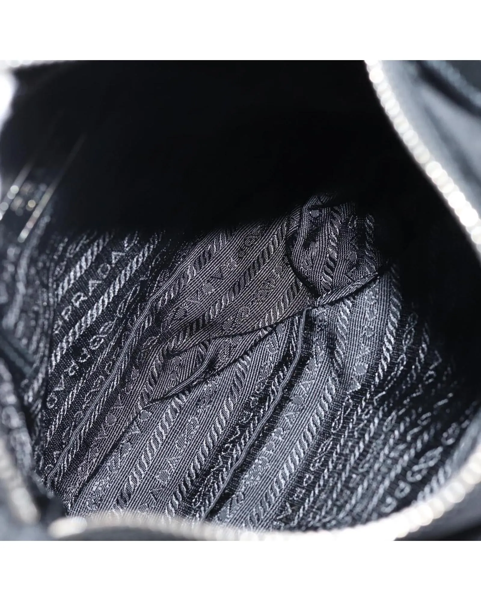 Prada Nylon Messenger Bag Buckle Closure