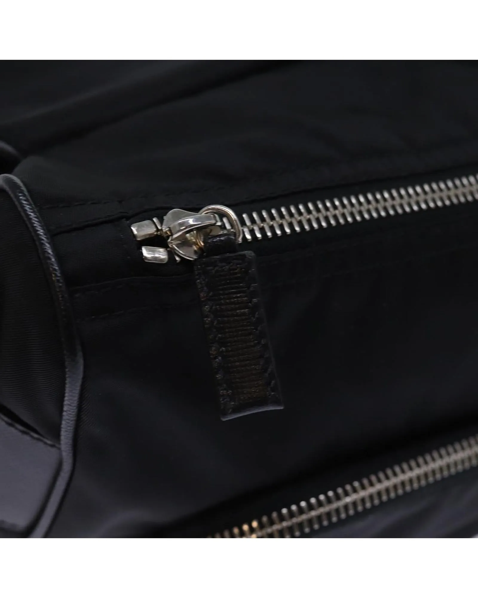 Prada Nylon Messenger Bag Buckle Closure