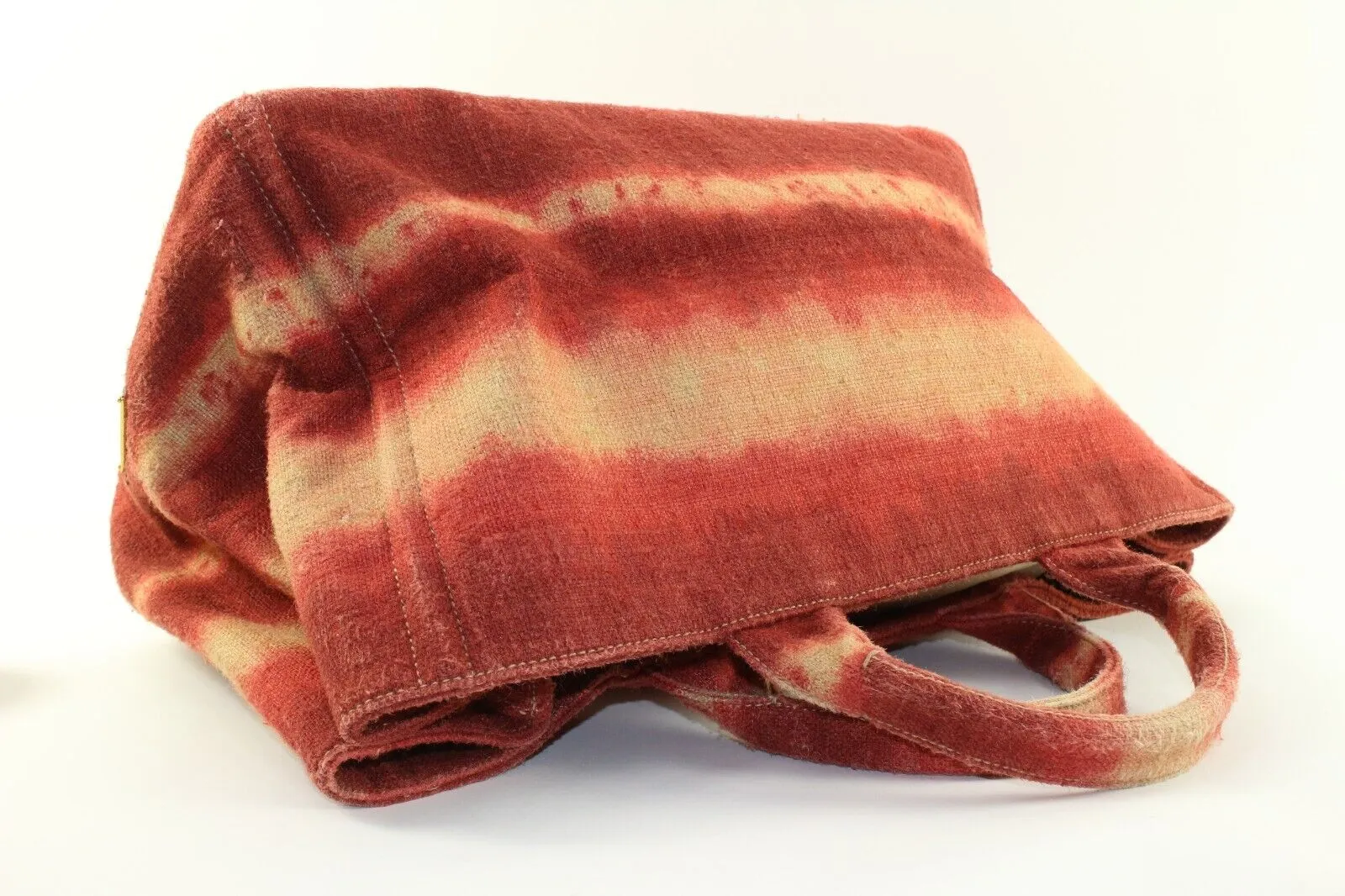 Prada Rare Striped Ombre Tie Dye Canapa Tote 1PR1226K