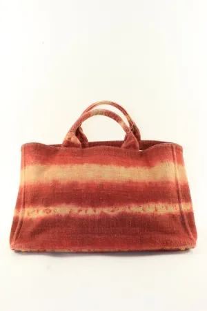 Prada Rare Striped Ombre Tie Dye Canapa Tote 1PR1226K