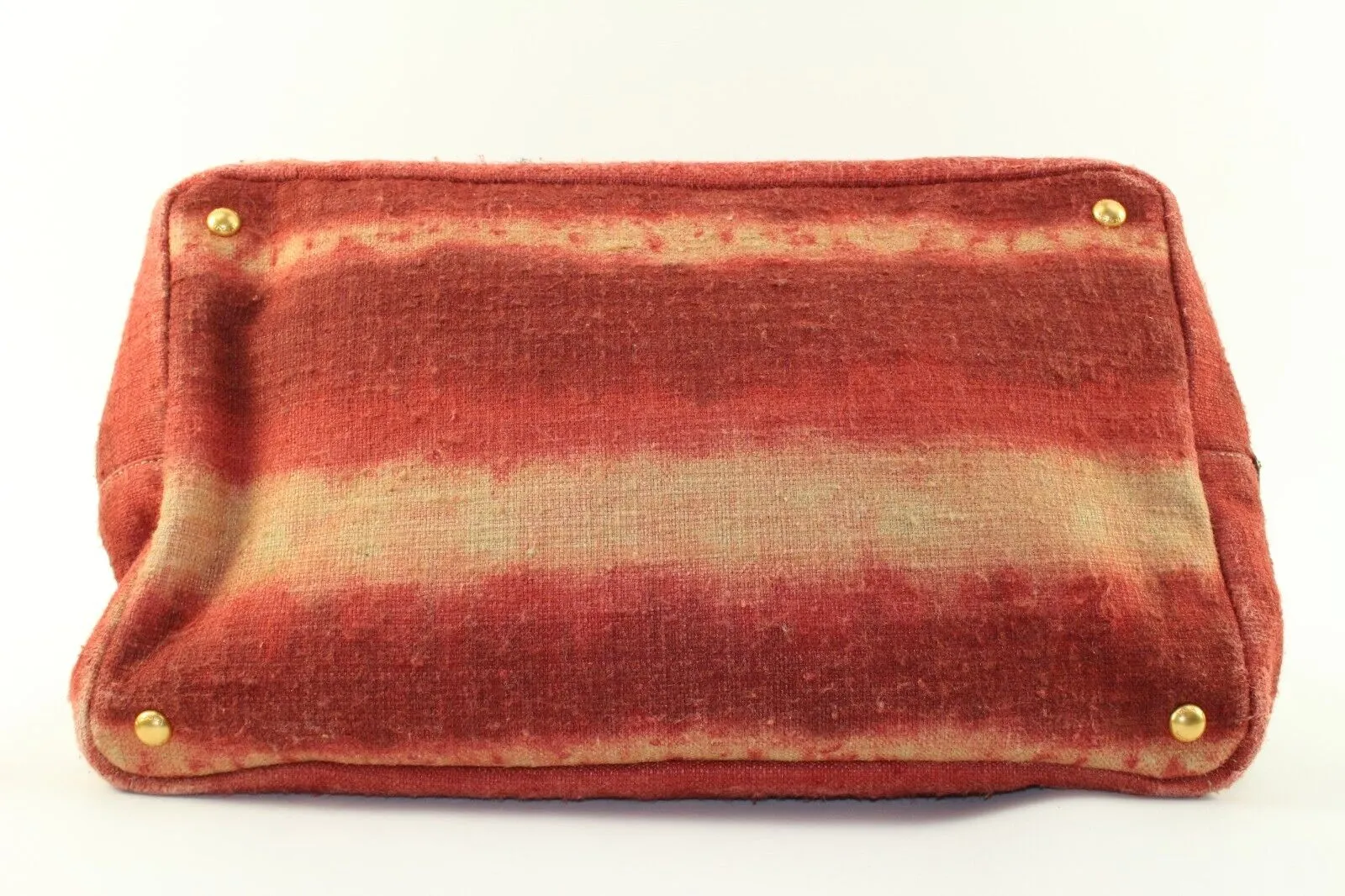 Prada Rare Striped Ombre Tie Dye Canapa Tote 1PR1226K