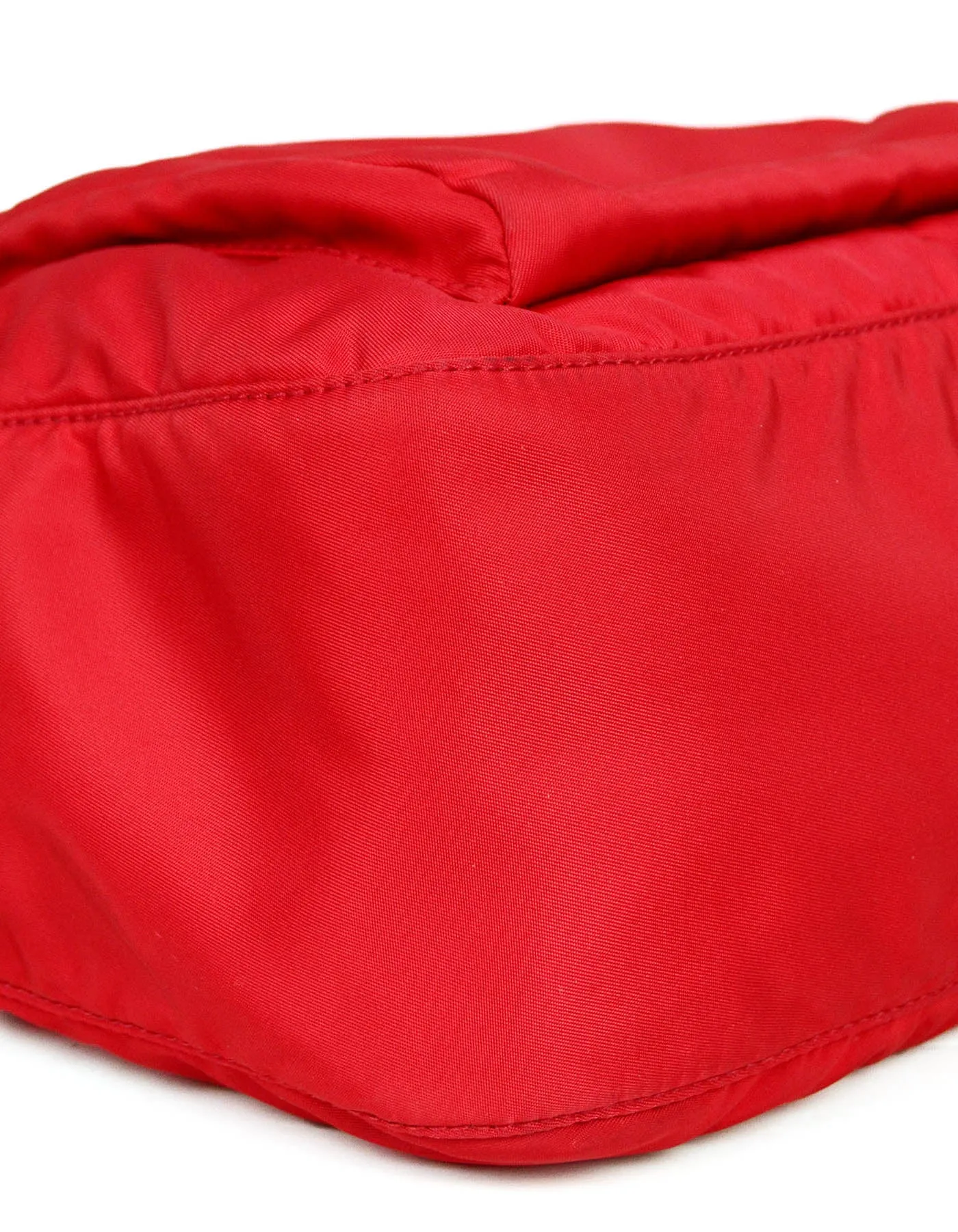 Prada Rosso Red Nylon Messenger Bag
