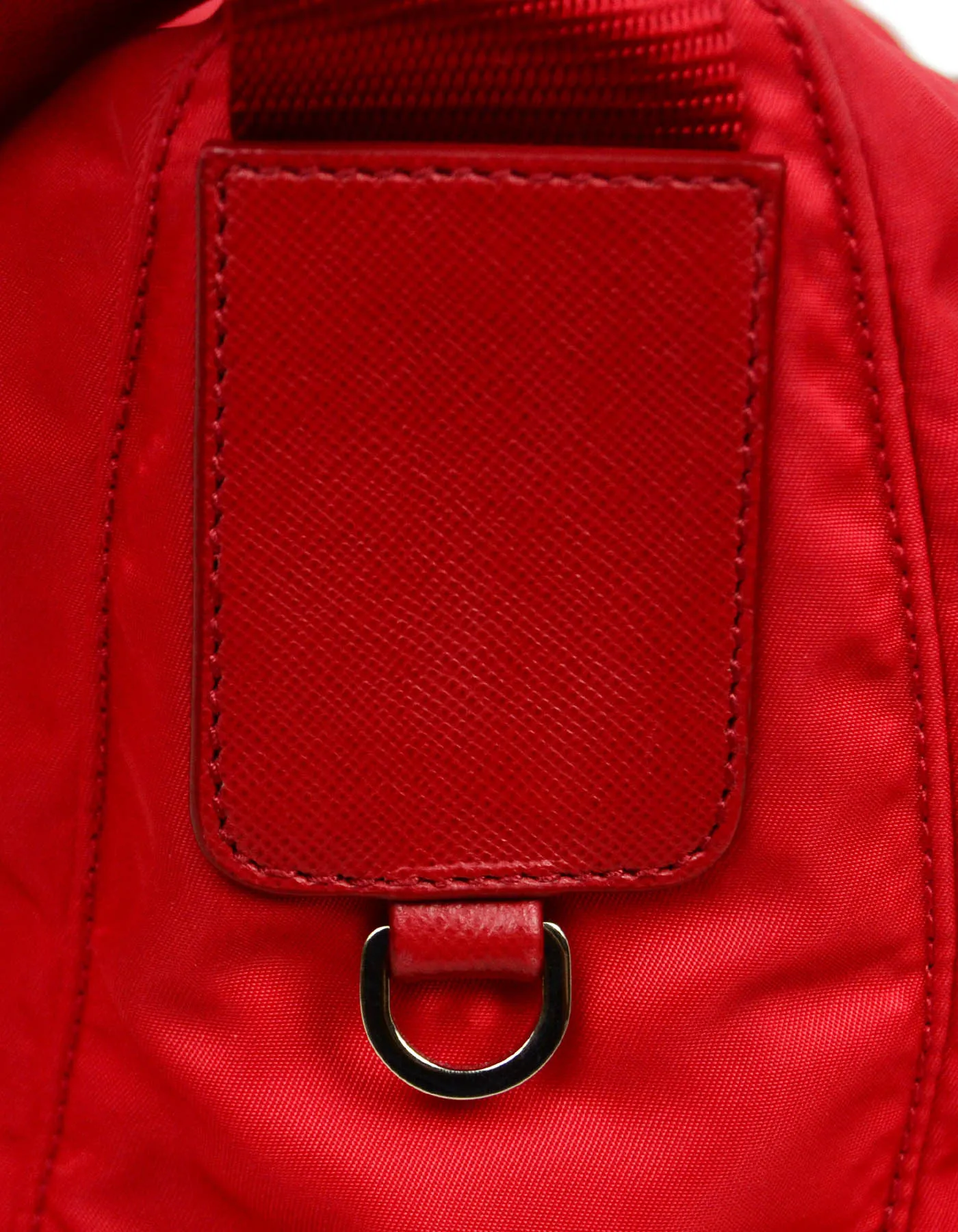 Prada Rosso Red Nylon Messenger Bag