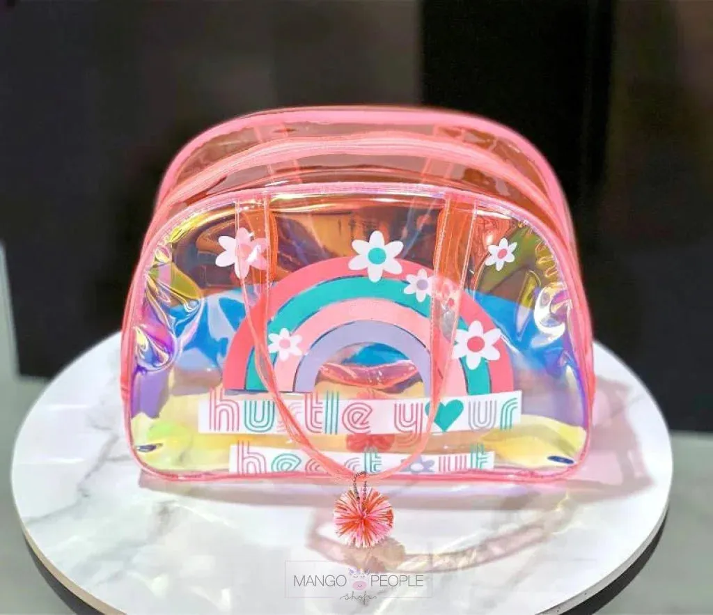 Premium Quality Mermaid/Unicorn/Rainbow Printed Multipurpose Holographic Tote Bag