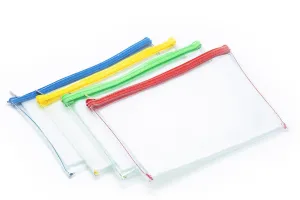 Premium Ultra Thick Transparent Zipper Case A5
