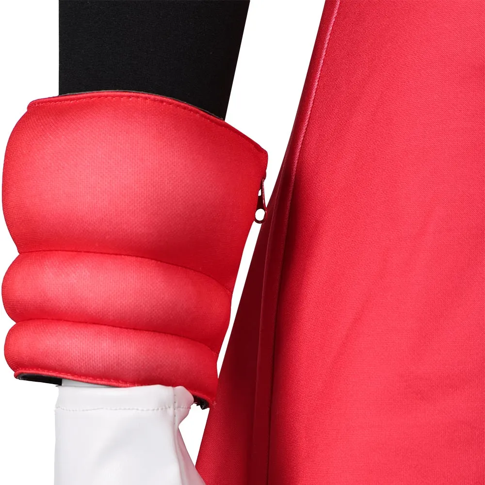Princess Peach: Showtime! Mighty Peach Red Suit Cosplay Costume Outfits