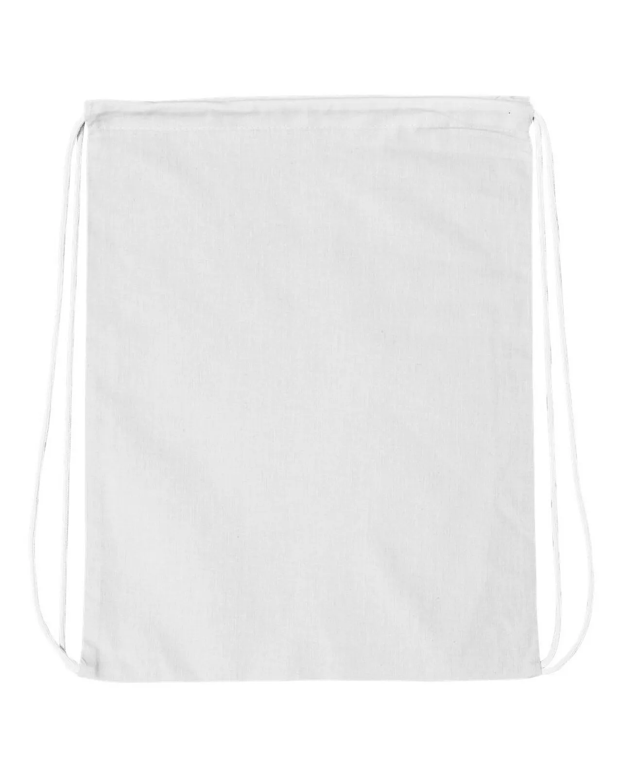 Q-Tees Cotton String Bag Drawstring Backpack Cinch Sack 14" X 18" OS One Size