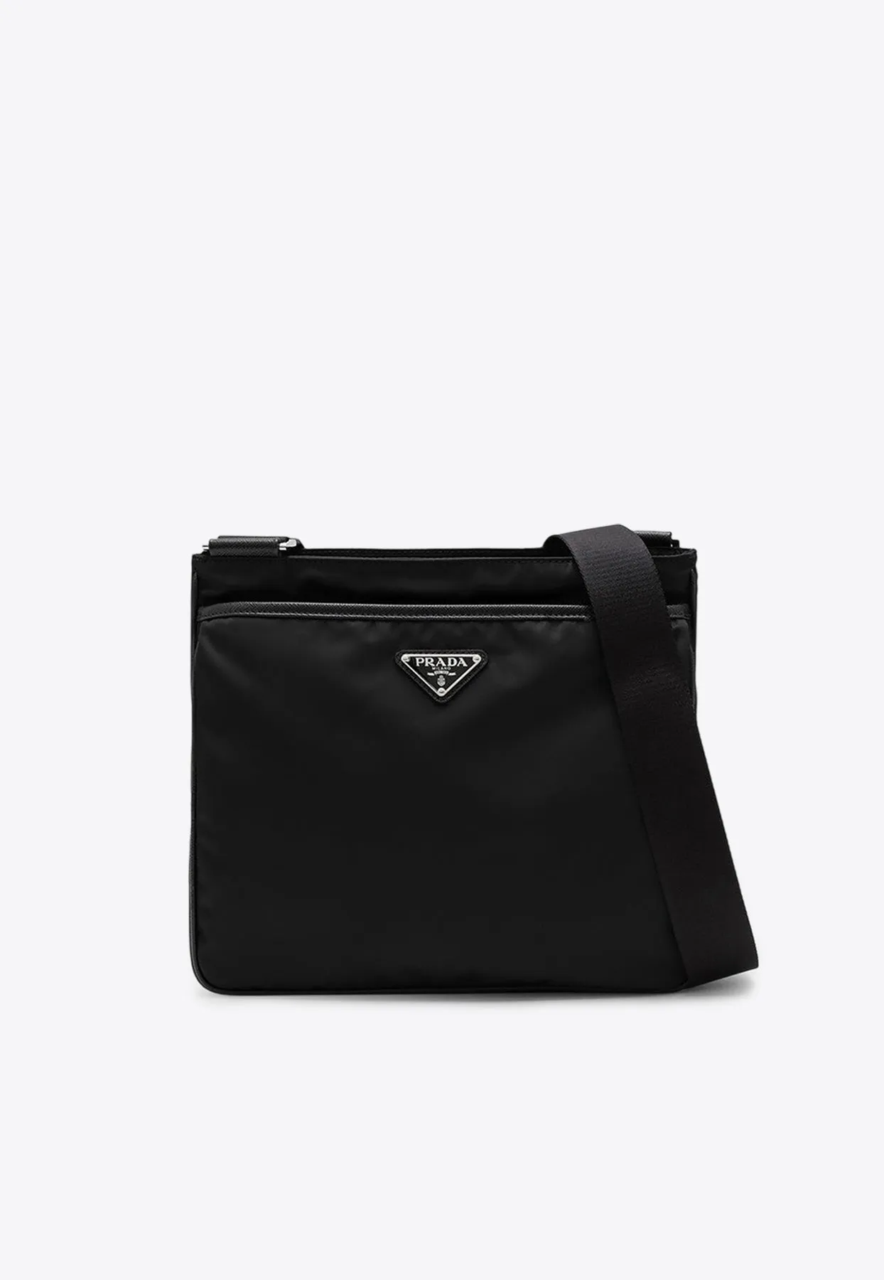 Re-Nylon Triangle Logo Messenger Bag