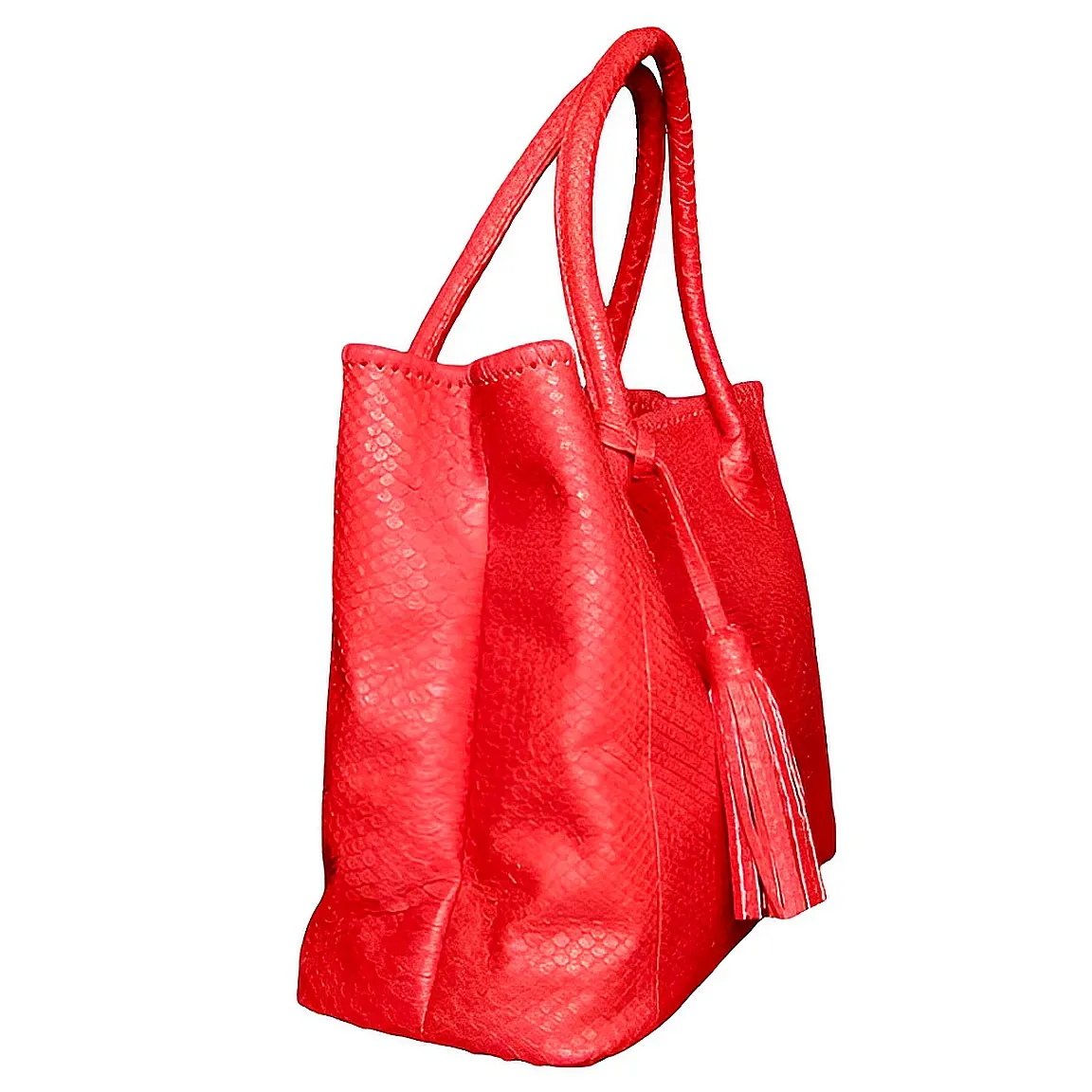 Red Tassel Tote Bag