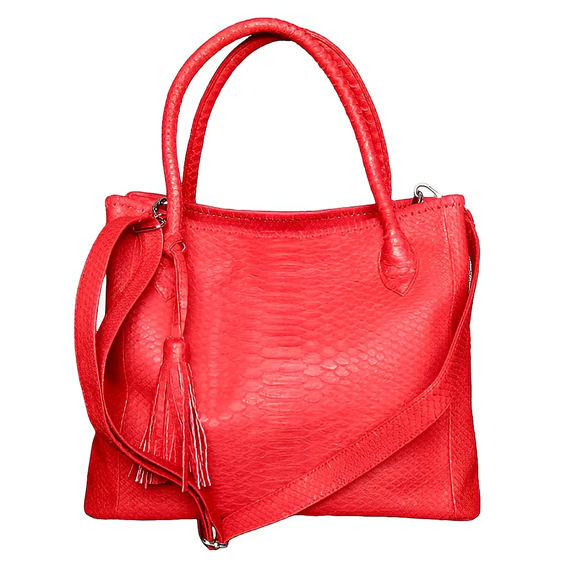 Red Tassel Tote Bag