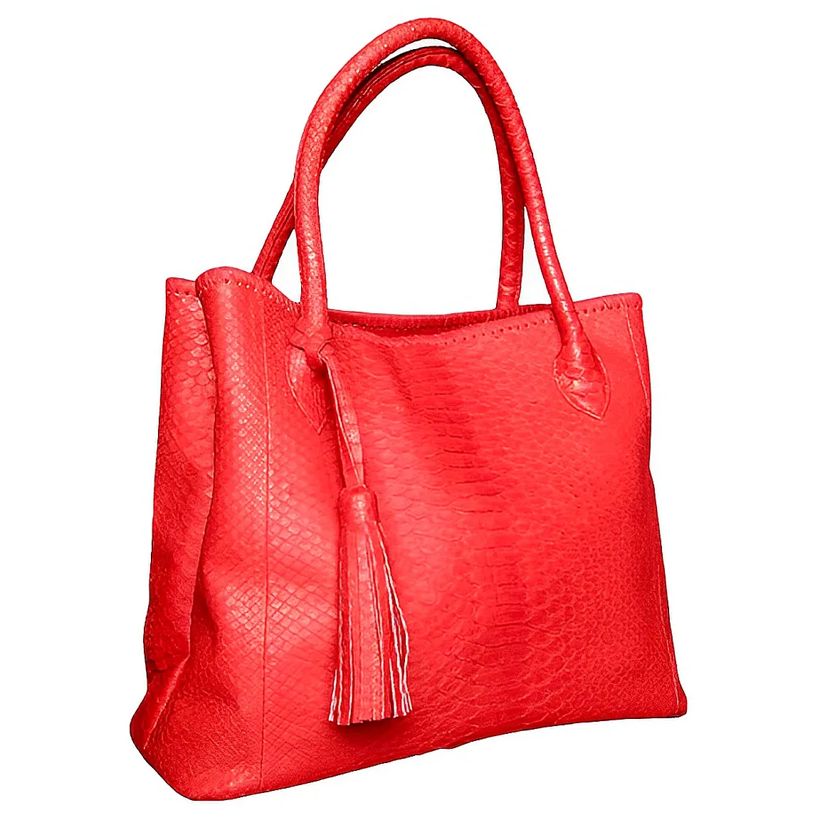 Red Tassel Tote Bag