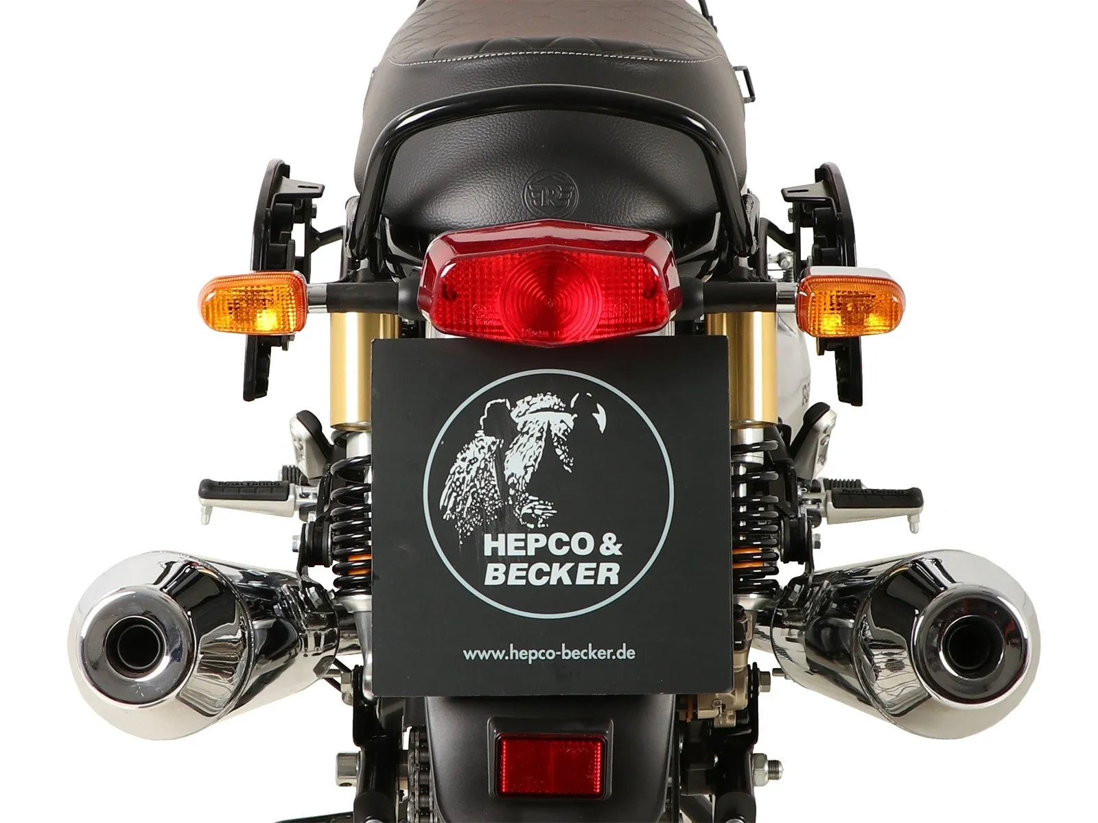 Royal Enfield Interceptor Carrier Sidecases - C-Bow