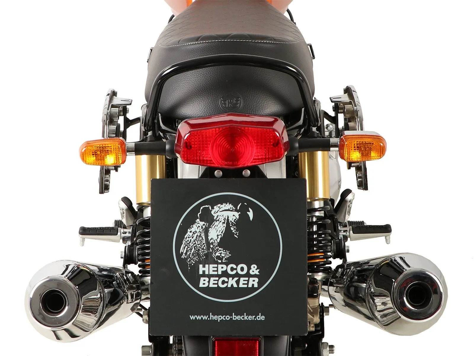 Royal Enfield Interceptor Carrier Sidecases - C-Bow